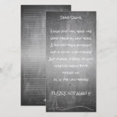 Carte Cher bon Père Noël (Devant / Derrière)