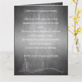 Carte Cher bon Père Noël (Fleur jaune)