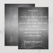 Carte Cher bon Santa (Devant / Derrière)