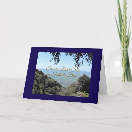 Carte Cher Fils, Bonne Fête des pères (Devant)