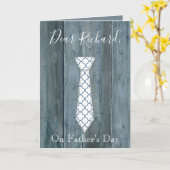 Carte Cher mari sur la conception de la Cravate de Fête  (Fleur jaune)