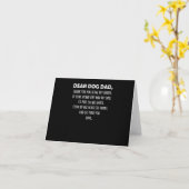 Carte Cher papa chien merci d'être mon papa (Fleur jaune)