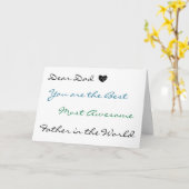 Carte Cher papa | Vous souhaiter une Fête des pères géni (Fleur jaune)