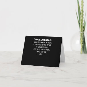 Carte Cher Père Chien Merci D'Être Mon Père