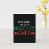 Carte Cher Père Noël (Fleur jaune)