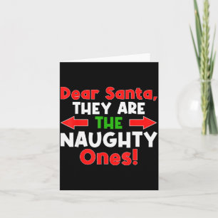 Carte Cher Père Noël, ce sont les vilains - Funny Chris