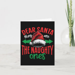 Carte Cher Père Noël, ce sont les vilains Ugly Christma