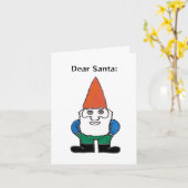 Carte Cher Père Noël : définition humoristique (Fleur jaune)