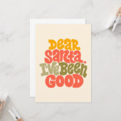 Carte Cher Père Noël, J'ai Été Sage Création (Devant/Arrière en situation)