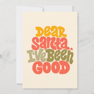 Carte Cher Père Noël, J'ai Été Sage Création