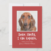 Carte CHER PÈRE NOËL JE PEUX EXPLIQUER Ajouter VOTRE Pho (Devant)