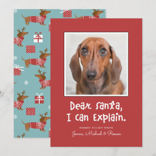 Carte CHER PÈRE NOËL JE PEUX EXPLIQUER Ajouter VOTRE Pho