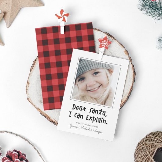 Carte CHER PÈRE NOËL JE PEUX EXPLIQUER Ajouter VOTRE Pho