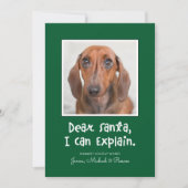 Carte CHER PÈRE NOËL JE PEUX EXPLIQUER Ajouter VOTRE Pho (Devant)