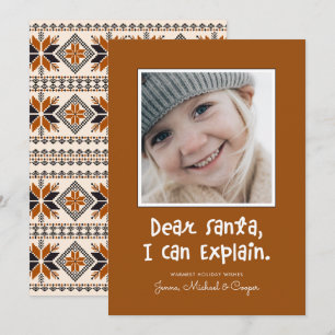 Carte CHER PÈRE NOËL JE PEUX EXPLIQUER Ajouter VOTRE Pho