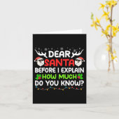 Carte Cher Père Noël Je Peux Expliquer Noël Pour Enfants (Fleur jaune)