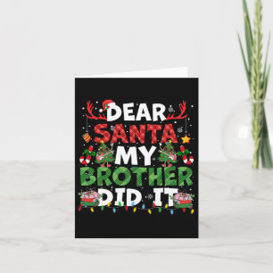 Carte Cher Père Noël Mon Frère L'A Fait Drôle Les Garçon