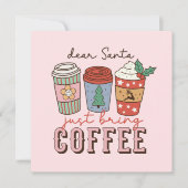 Carte Cher Père Noël | Noël mignon (Devant)