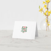 Carte Cher Père Noël # Sans Regrets (Fleur jaune)