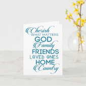 Carte Chercher ce qui compte Turquoise (Fleur jaune)