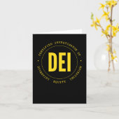 Carte Chercheur Certifié De Dei Diversity Equity Inc (Fleur jaune)