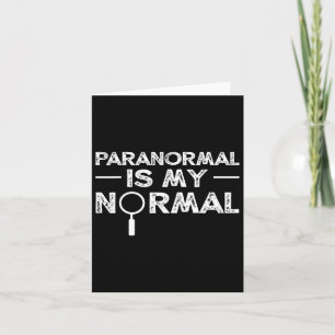 Carte Chercheur Paranormal Chasse Fantôme Drôle Cadeau