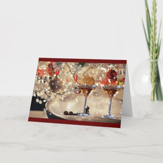 CARTE **CHÈRE ET SALUTATIONS** CETTE SAISON DE NOËL (Devant)