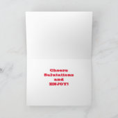 CARTE **CHÈRES ET SALUTATIONS** CETTE SAISON DE VACANCES (Intérieur)