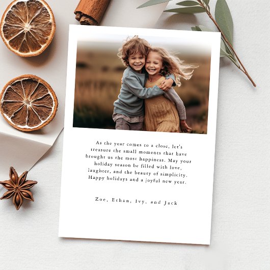 Carte Chéri moderne chaque instant Enfants Noël de famil