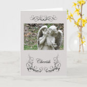 Carte Cherish Angel (Fleur jaune)