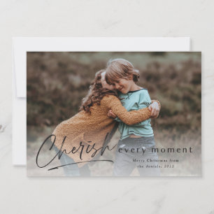 Carte Chérissez Chaque Moment Image de Noël Joyeux Noël