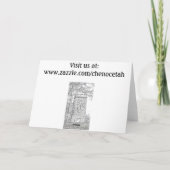 Carte cherokee de guirlande de Noël (Dos)