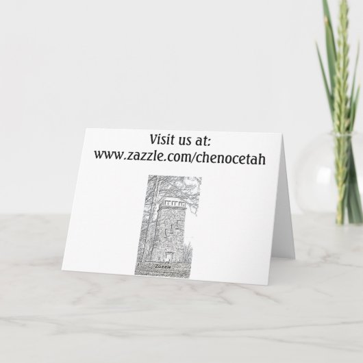 Carte cherokee de guirlande de Noël (Dos)