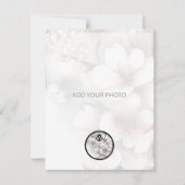 Carte Cherry Blossom Mariage photo Code QR (Devant)
