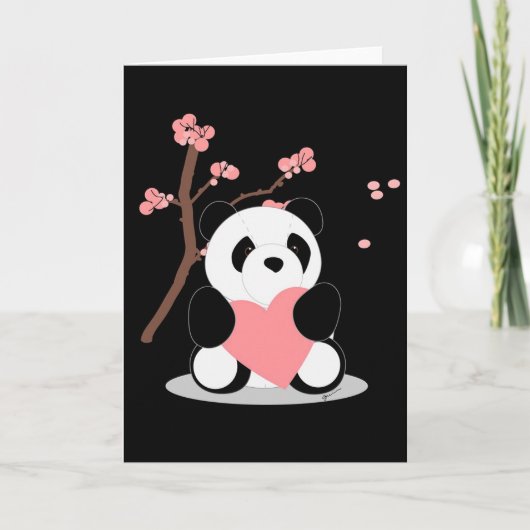 Carte Cherry Blossom Panda (Devant)