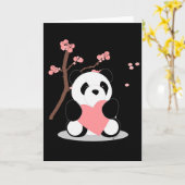 Carte Cherry Blossom Panda (Fleur jaune)