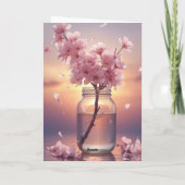 Carte Cherry Blossom Postcard - Elegant Hand-Drawn Sakur (Dos)