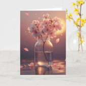 Carte Cherry Blossom Serenity – Elegant Sakura Branch in (Fleur jaune)