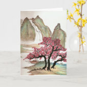 Carte Cherry Blossoms (Fleur jaune)