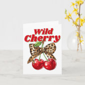 Carte Cherry Lover Leopard Coquette Vibes d'été Wild Ch (Fleur jaune)