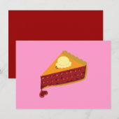 Carte Cherry Pie Heart (Devant / Derrière)
