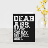 Carte Chers Abs Peut-Être Un Te De Bodybuilding (Fleur jaune)