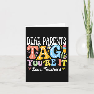 Carte Chers parents Étiquette Vous êtes ça l'amour Ensei