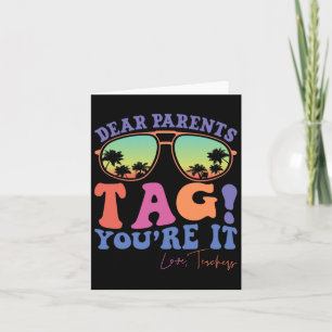 Carte Chers parents Étiquette Vous êtes ça l'amour Ensei