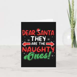 Carte Chers Père Noël, Mauvais Noël Noël, Noël, Noël, Ho