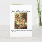 Carte Cherubs Musicales vintages (Dos)