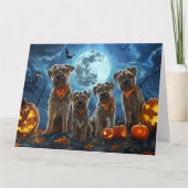 Carte Chesapeake Bay Terrier Halloween Éffrayant (Devant)