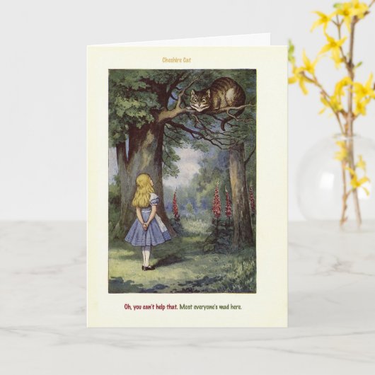 Carte Cheshire (Fleur jaune)