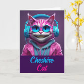 Carte Cheshire Cat (Fleur jaune)