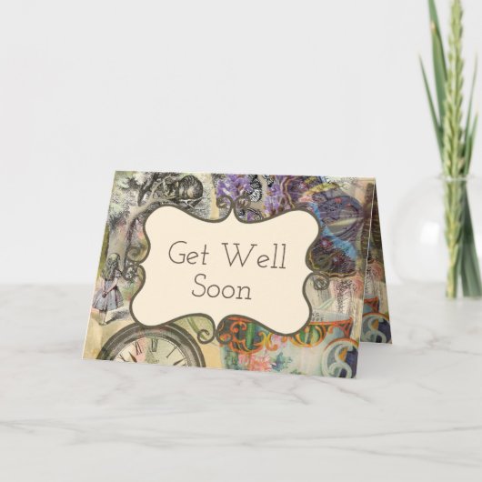 Carte Cheshire Chat Alice Wonderland Classic (Devant)